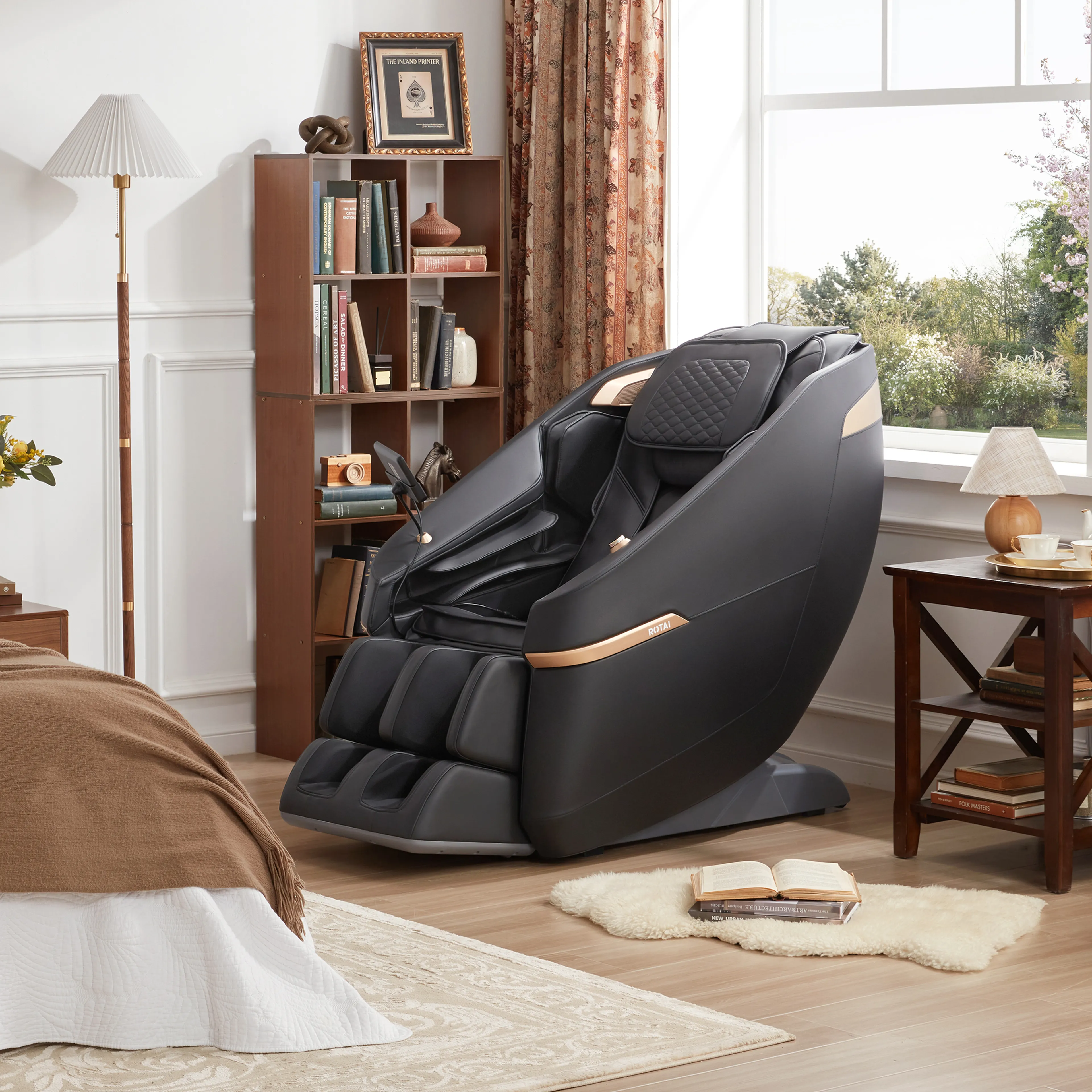 Ekanite 2 in 1 Massage Chair and Sofa (Black)