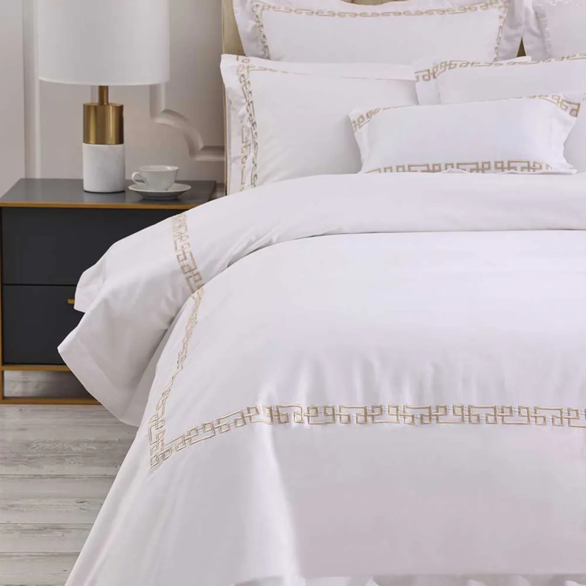 Duvet Cover Set - Champagne - Ares