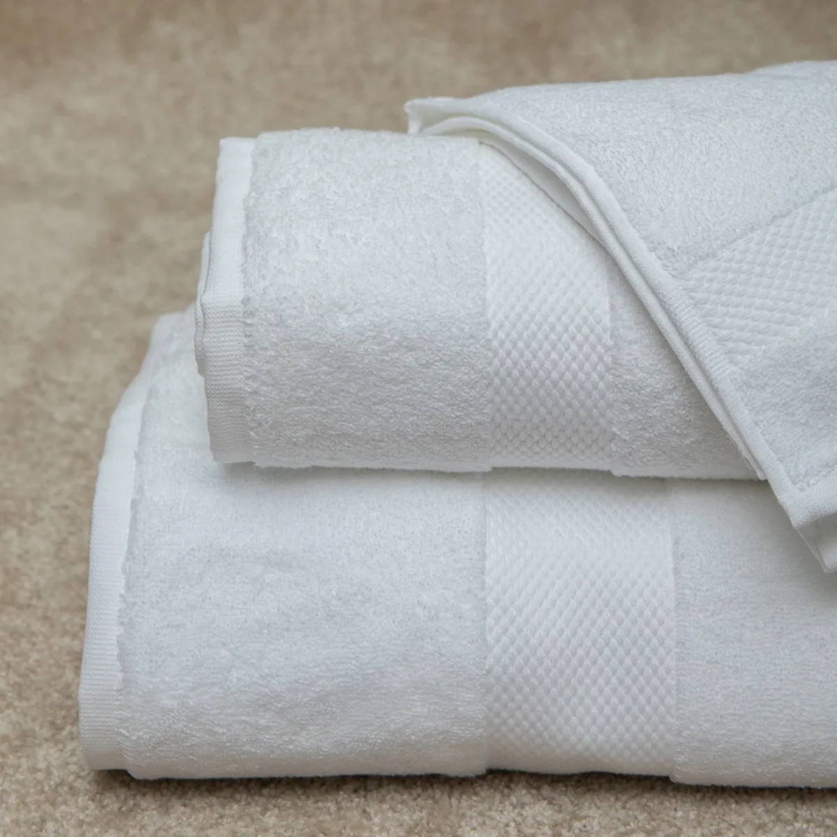 Face Towel - Egyptian Cotton - White