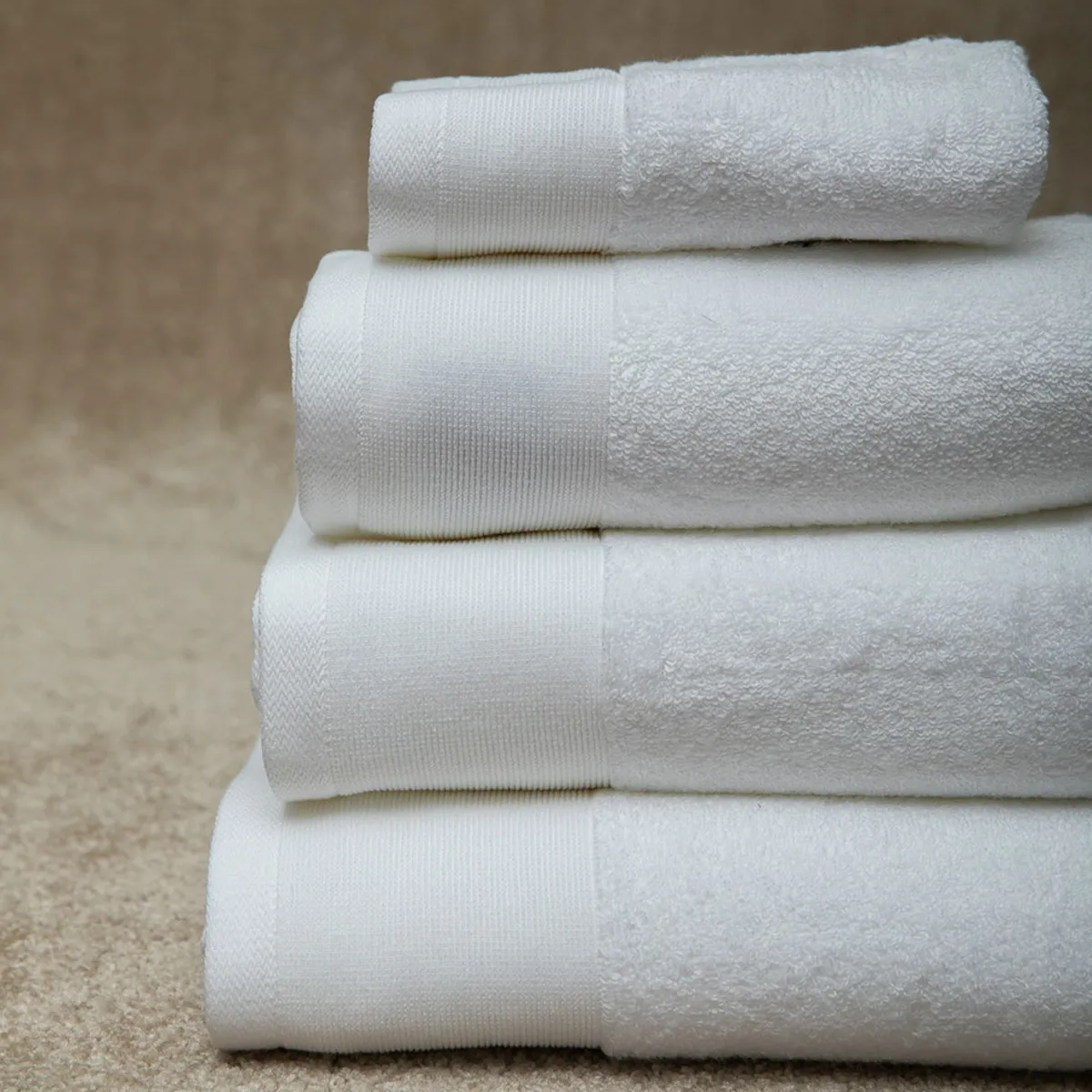 Face Towel - Cotton with Modal - White